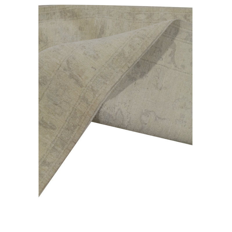 Tapis ivoire noué à la main de haute qualité