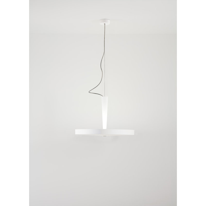 3 - Light Geometric Pendant, Matt White