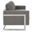 Canapé en velours avec base en acier inoxydable Mychele-812560269
