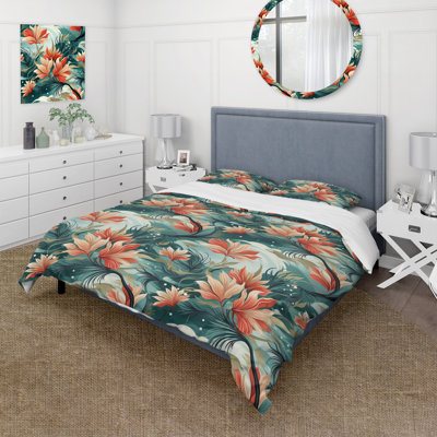 Ensemble de housse de couette Tropical Coastal Escape Coastal Motif II - Tropical