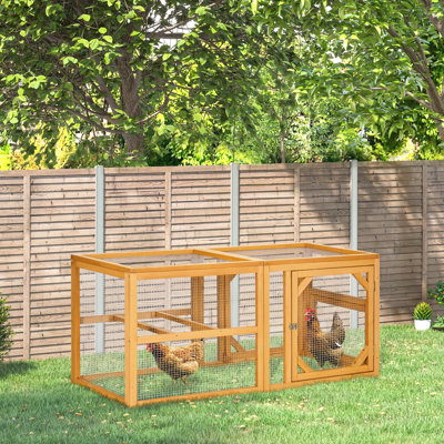 Poulailler en bois 55 po additionnel par: Poulailler extérieur ventilé et pratique pour 2 à 4 poules - Parcours combinable