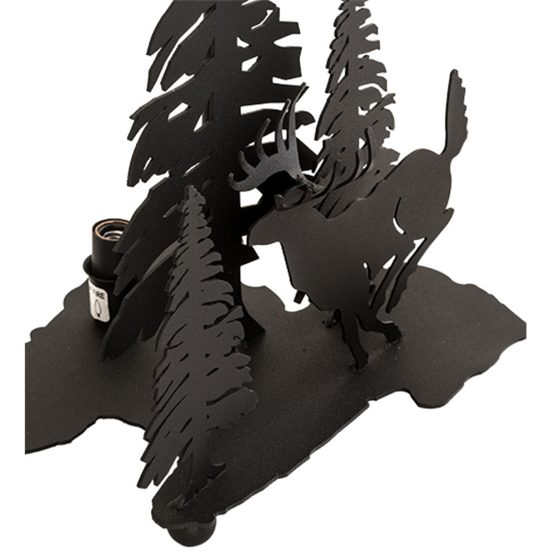 Deer Through The Trees Table Lamp