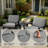 Shweta Solid Wood Outdoor Three Pieces Chair Conversation Seating Group With Cushions And Side Table-246522574-246522573