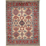 Hand Woven Cotton and Wool Oriental Area Rug