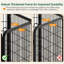 Outdoor Metal Outdoor Indoor Dog Pen with Door-93672789