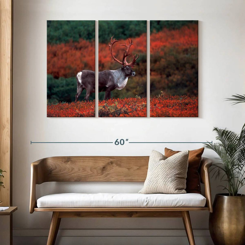Brampt Autumn Caribou, 32" H x 50" W