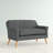Maslynn Upholstered 49.75'' Reception Loveseat