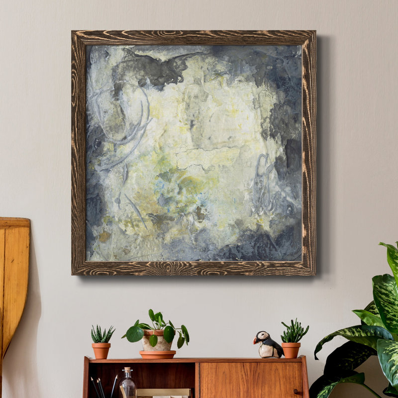 Toile encadrée I-Premium Shadows & Light - prête à être accrochée, Encadré de bois de noyer, H 17 po x l 17 po x P 1 po