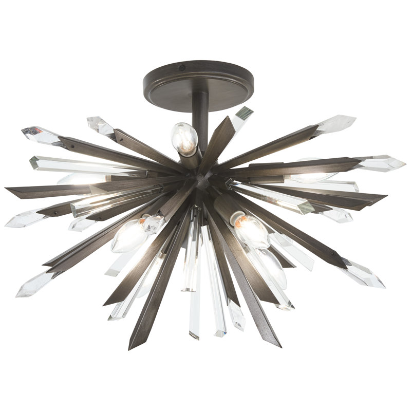 Minka Metropolitan Elsa - 8 lumières semi-encastrées en graphite minuit
