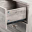 Commode en bois rustique à 5 tiroirs Rustic White