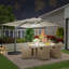 Parasol en porte-à-faux rectangulaire avec haut-parleur Bluetooth 13 'x 10' Mytchell-293583627-306349406