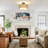 Christon Rattan LED Semi Flush Mount
