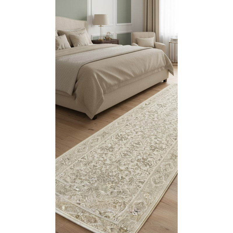 Duckett Oriental Champagne Area Rug, Runner 2'2" x 7'1