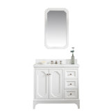 Queen 36" Single Bathroom Vanity Set with Mirror