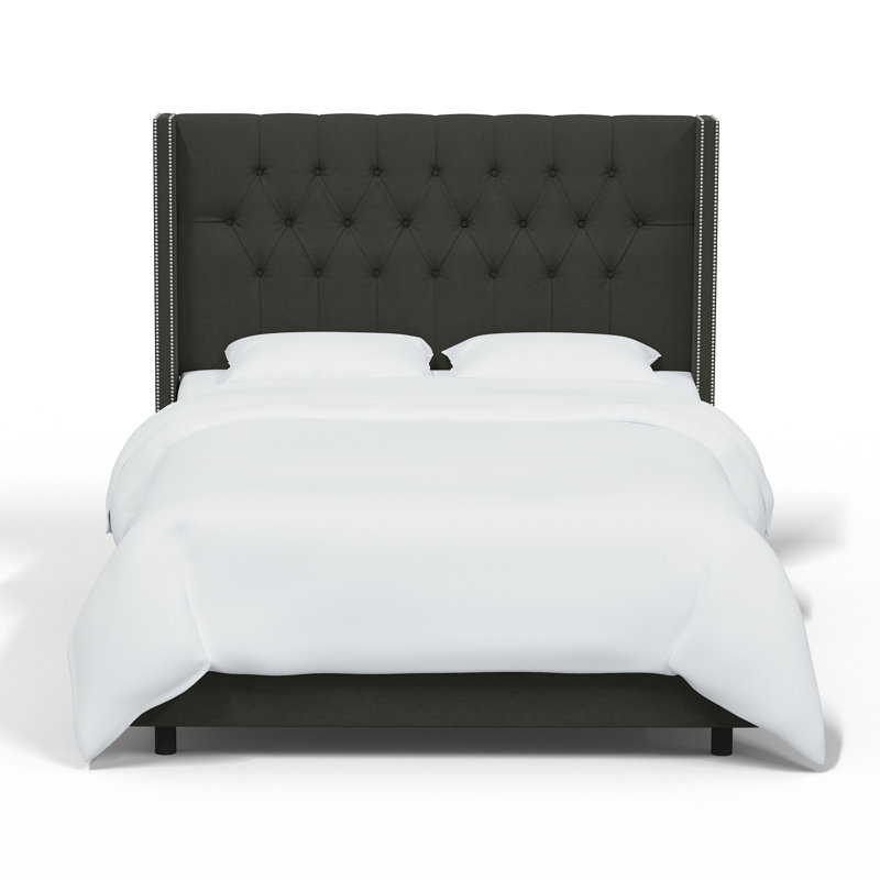 Lit tapissier standard Breckin, Simple, Tweed Sustain® brume Milsap