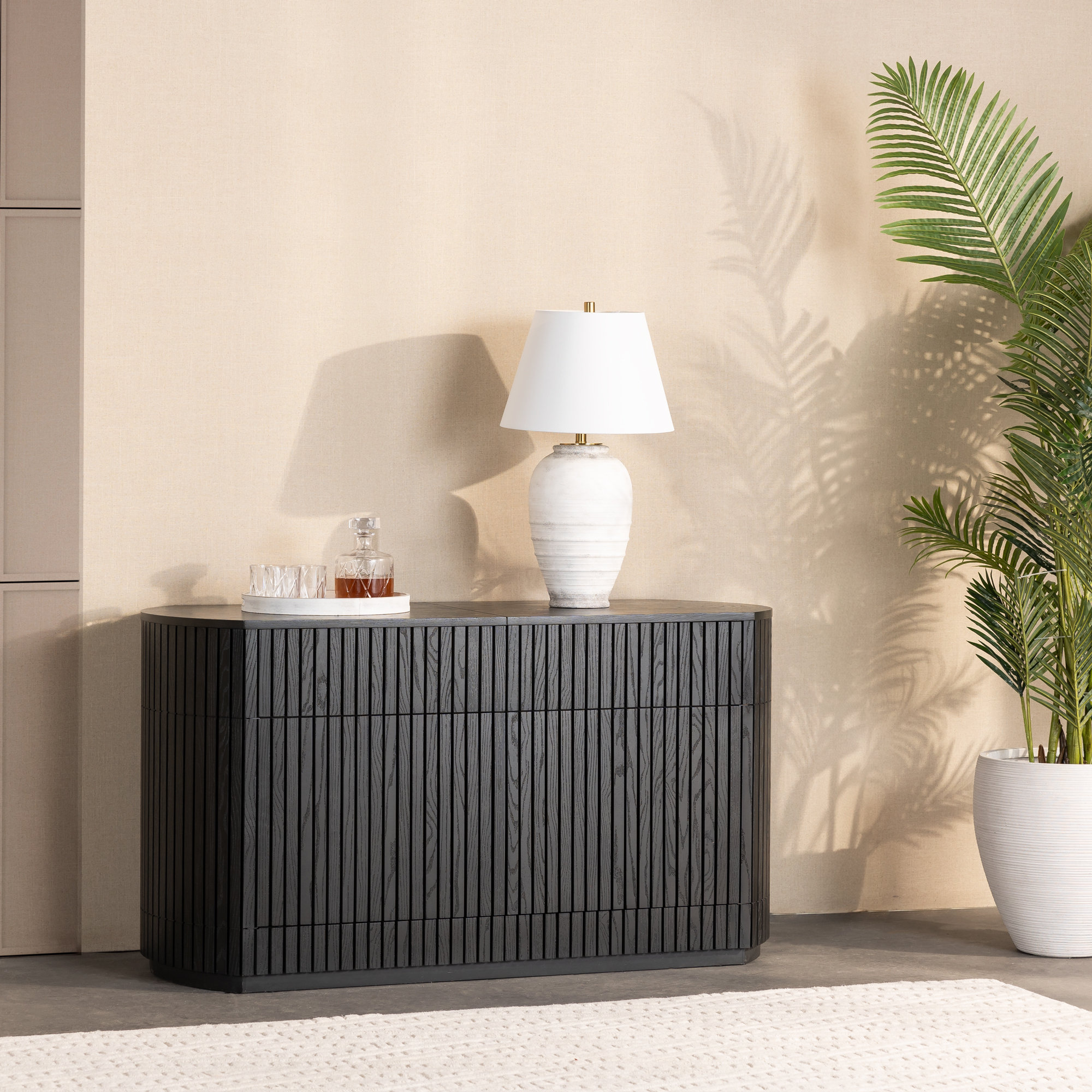Transformer Table Sideboard - Smoked Hickory | Wayfair