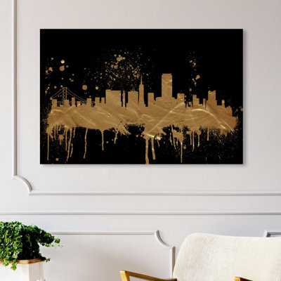 « san francisco horizon », peinture sur toile