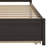 Platform Bed Wood Bed Frame With Trundle-1474727194