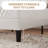 Queen Size Modern Faux Leather Upholstered Platform Bed Frame, with Button Tufted Headboard,No Box Spring Needed-1173782136-1173782143