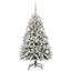 Artificial Christmas Tree Green and White PVC and Metal-2060516049