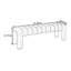 Banc rembourré en mélange de polyester Carraton-398180036-398180026