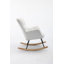 Chaise berçante en tissu Teddy avec base robuste-1767650544