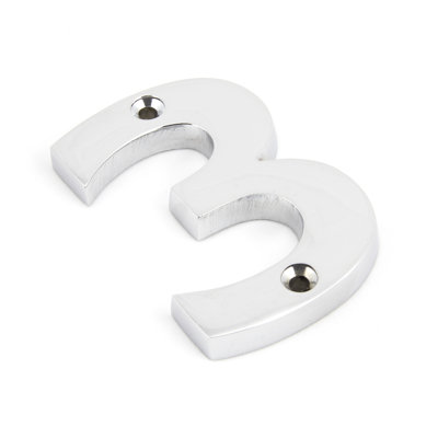 7.8cm H Metal House Number