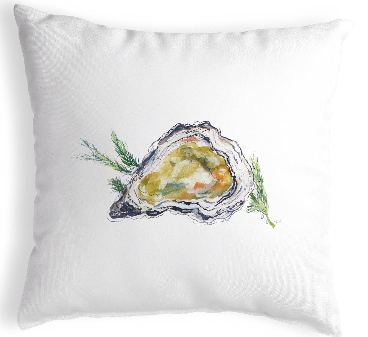 Betsy Drake Interiors Oyster Shell Indoor/Outdoor Lumbar Pillow | Wayfair