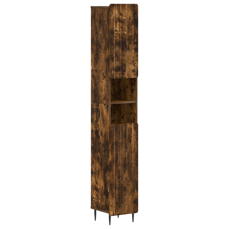 Linen Cabinet, Smoked Oak