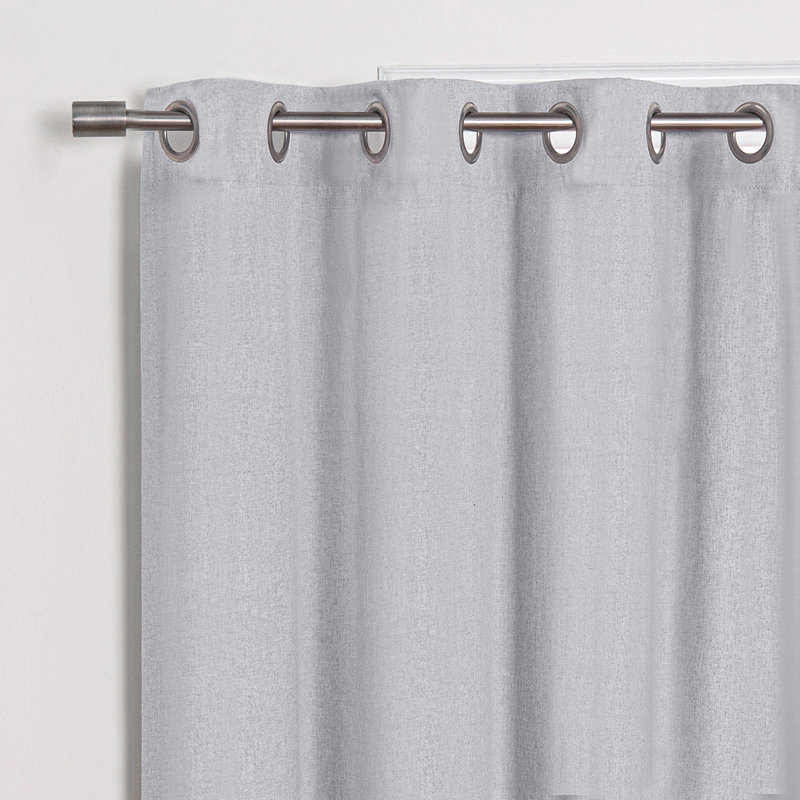 Leach Blackout Curtain Panel Pair, 52" x 96", Light Gray