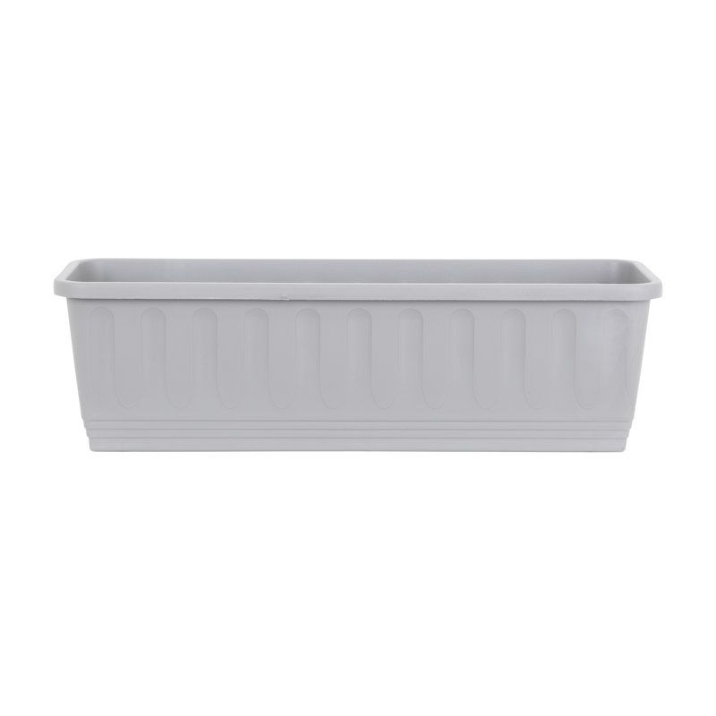 Wham Etruscan Trough Soft Grey, 17.50cm H x 60cm W x 20cm D