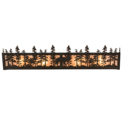 Barre d'éclairage de salle de bain 4 lumières Lone Moose