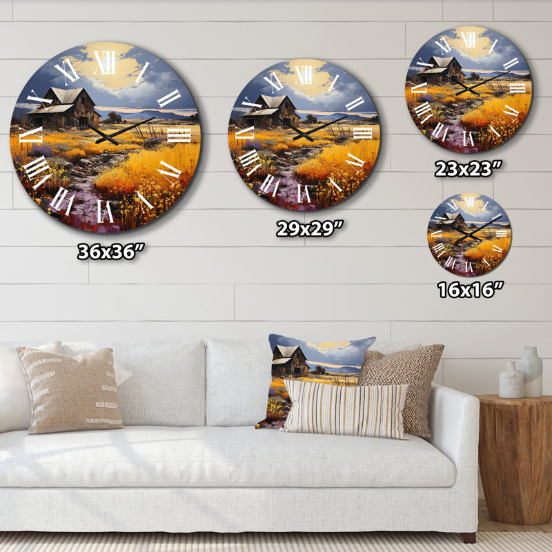Horloge murale en métal, Grand