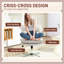 Fauteuil de bureau sans accoudoirs, chaise d'ordinateur Criss Cross, gris clair