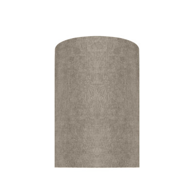 11" H Linen Drum Lamp Shade ( Spider ) in Light Brown