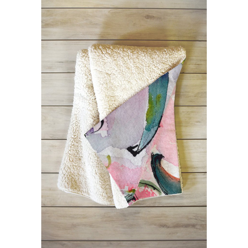 Couverture Ginette Camellias, L 60 po x l 50 po