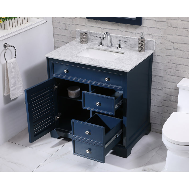 Closter Holiday 36" Single Bathroom Vanity Set, Blue