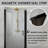 28-29.9 in. W x 72 in. H Pivot Swing Frameless Shower Door with Clear SGCC Tempered Glass-114866649