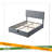 Upholstered Platform Bed With A Hydraulic Storage System-572496863