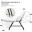 Adjustable Tattoo Reclining Full Body 2 Piece Chair Set, Beauty Spa Facial Salon Tattoo-47617096