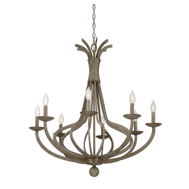 Lustre 8 lumières façon bougie Huntsville