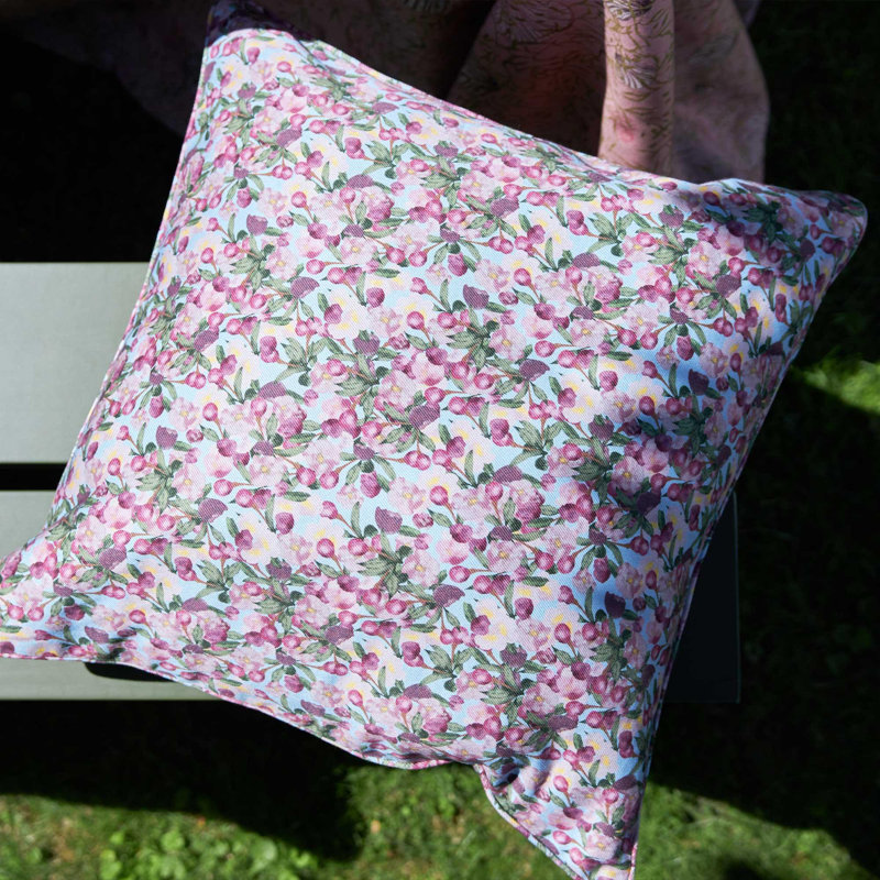 Square Pillow Cover Romance is Dead, Blue