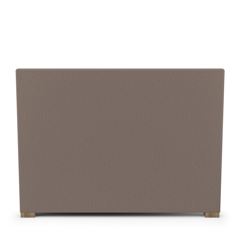 Sloan Upholstered Bed, Weathered, Full, Box Weave Linen Pumice