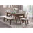Dark Cherry Finish Dining Table With 4 Drawers 1Pc Transitional Style Wooden Funiture Dining Kitchen Table