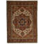 Tapis turc ivoire et rouille Oushak-109264897