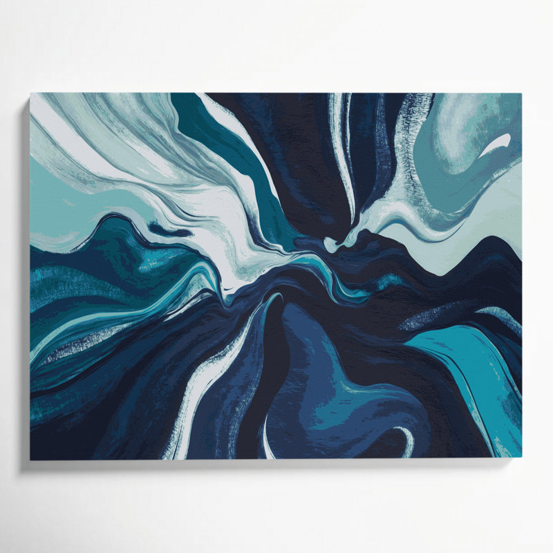 «Lyrical Abstraction 86», art mural sur toile grise, H 11 po x l 14 po