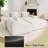 Corduroy Modern Compressed Block Sectional Couch-661118730