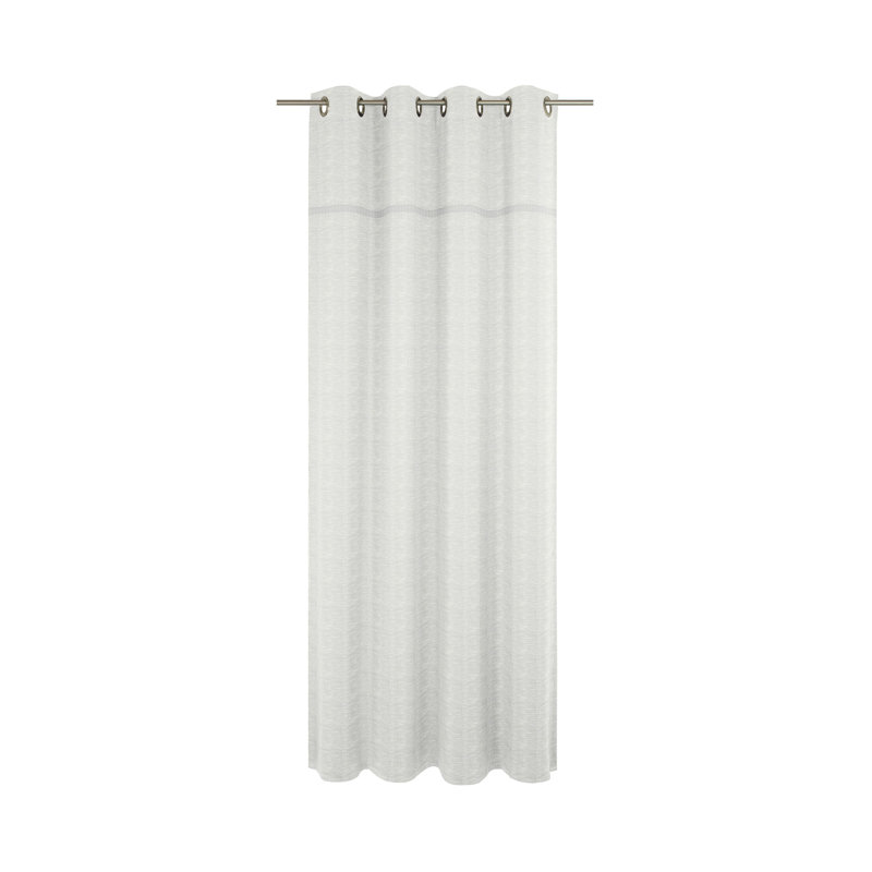 Lord Eyelet Curtain Single Panel, opaque, 150cm Width x 145cm Drop, White