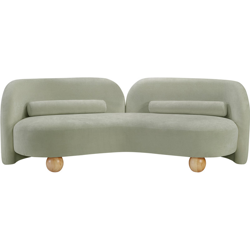 Canapé Daphne, Boucle Fabric, Tissu brun bouclé