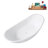 75" Streamline Soaking Glossy White Freestanding Tub and Tray With Internal Drain-101412681